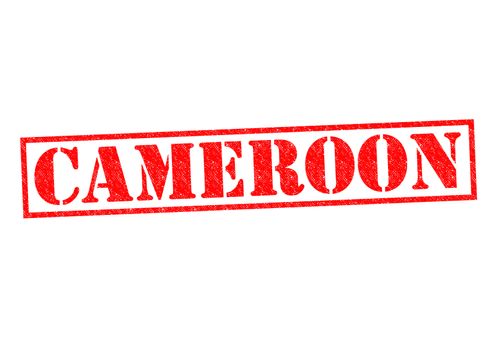 CAMEROON Rubber Stamp over a white background.