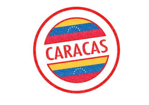 CARACAS Rubber Stamp over a white background.