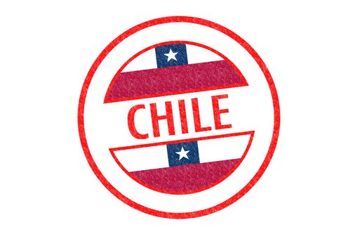 CHILE Rubber Stamp over a white background.