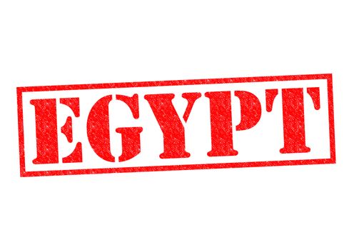 EGYPT Rubber Stamp over a white background.