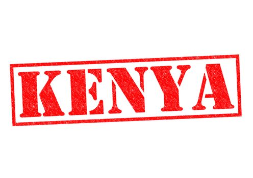 KENYA Rubber Stamp over a white background.
