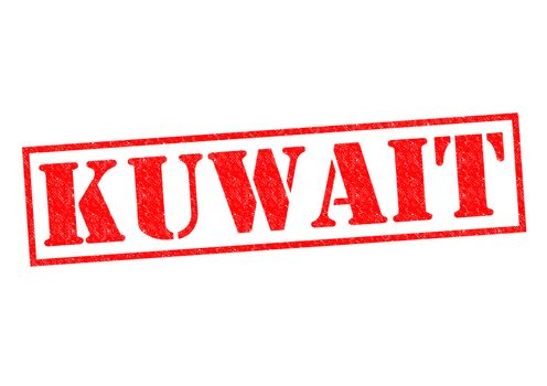 KUWAIT Rubber stamp over a white background.