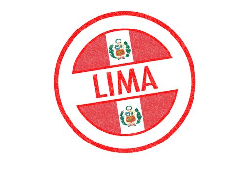 Passport-style LIMA rubber stamp over a white background.