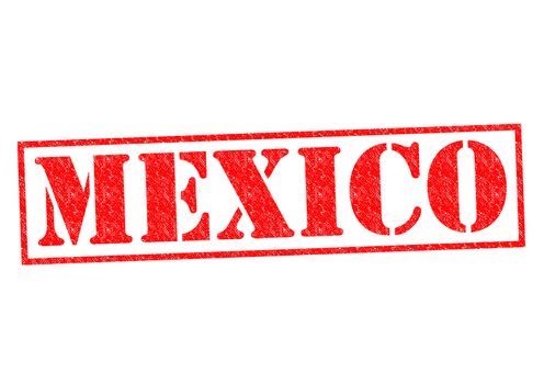 MEXICO Rubber Stamp over a white background.