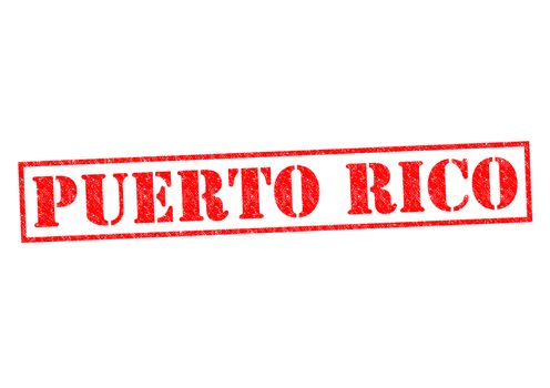 PUERTO RICO Rubber Stamp over a white background.