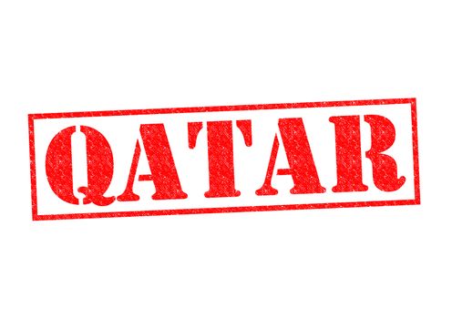 QATAR Rubber Stamp over a white background.