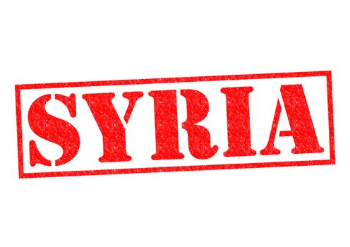 SYRIA Rubber Stamp over a white background.