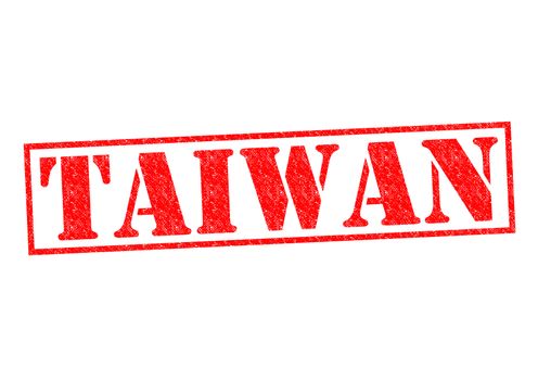 TAIWAN Rubber Stamp over a white background.