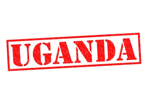 UGANDA Rubber Stamp over a white background.