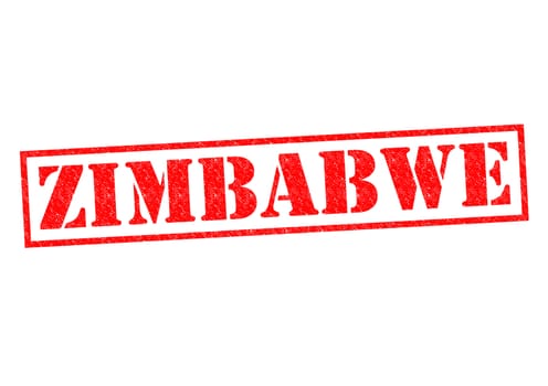 ZIMBABWE Rubber Stamp over a white background.