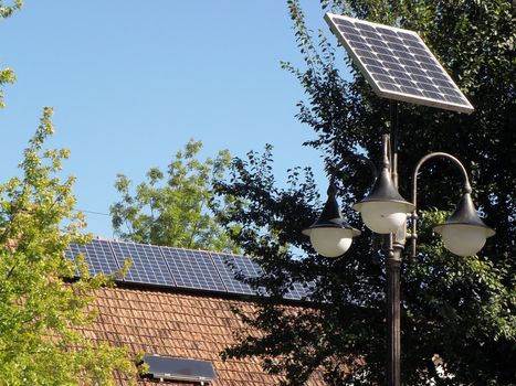Solar panels in the near future source of energy.
