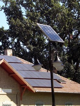Solar panels in the near future source of energy.