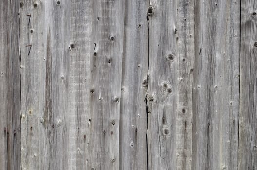 Close up of natural rustic gray wooden boards background