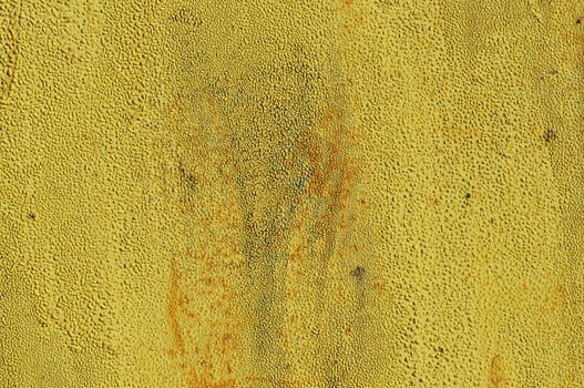 Close up of rusted khaki steel surface texture