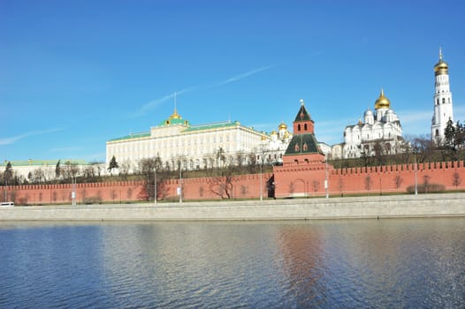 View of Great Kremlin Palace in Moscow, Russia