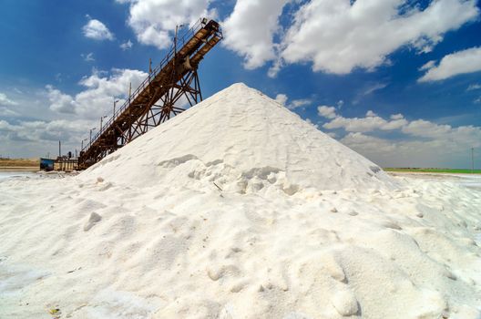 Mountain of salt in Manaure in La Guajira, Colombia