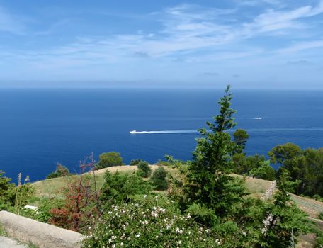 Mallorca island Spain Mediterranean view