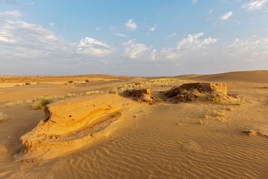 Dunes of Thar Desert. Sam Sand dunes, Rajasthan, India