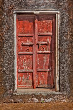 Wooden old door vintage texture background