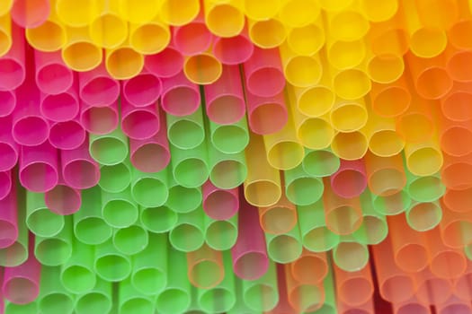 Abstract macro of the sippers - soda straws