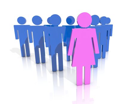 woman team leader, female CEO