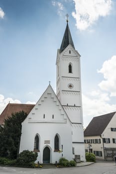 Bavarian Church St. Leonhard in the town F��rstenfeldbruck, Germany