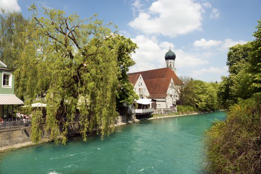 Picture of the river Amper in the Bavarian town F��rstenfeldbruck