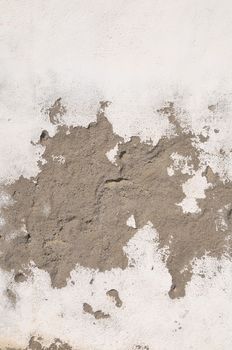 Peeling Aged White Wall Texture of an Old house