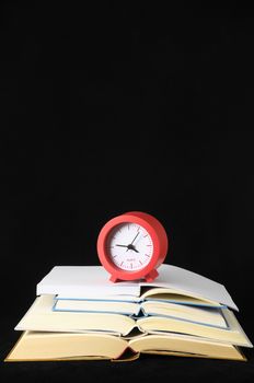 Empty Classic Book Isolated over a Black Background