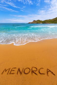 Cala Binimela in Menorca at Balearic islands of Spain