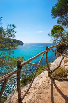 Cala Macarella Ciudadela Menorca turquoise Mediterranean sea in Balearic islands