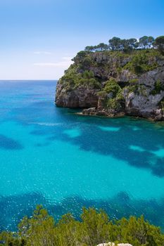 Cala Macarella Ciudadela Menorca turquoise Mediterranean sea in Balearic islands