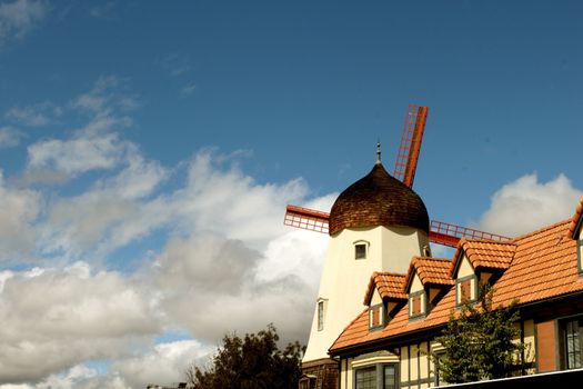 One of the windmills in Solvang California.