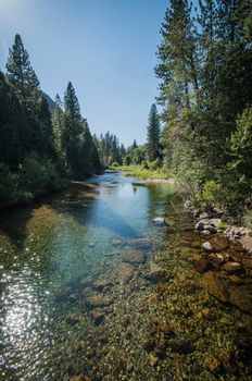 Kings canyon river national park panoramic view