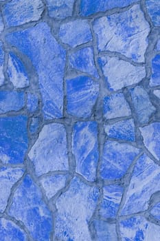 Background of a large stone wall texture (blue)