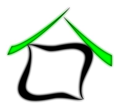 Eco house icon