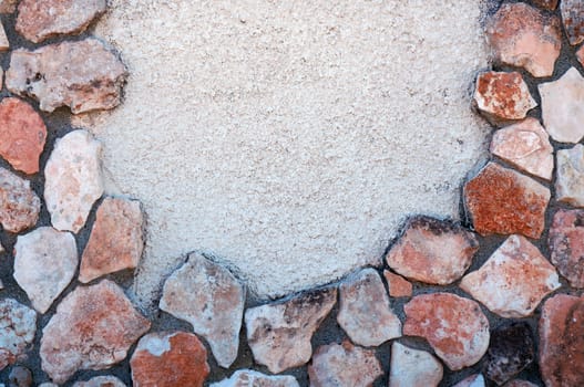 Wall texture with big stones                 