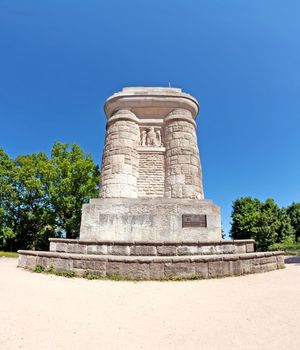 Bismarck tower in the hills of Stuttgart, Germany