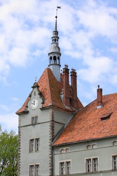 tower of Shoenborn Palace near Chynadiyovo, Ukraine