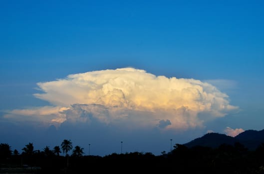 Nice cloud in blue sky 