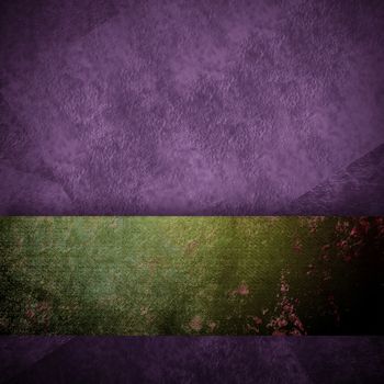 abstract purple background black design with vintage grunge background texture purple paper wallpaper for brochure or website background, elegant luxury green ribbon side bar banner for web template