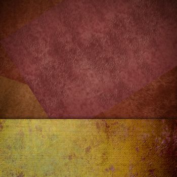 brown and yelow grunge background card, blank space golden tone