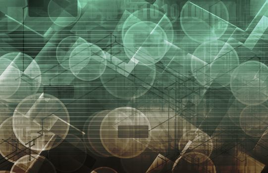 Abstract Science Concept Background with DNA Helix 