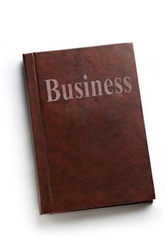 Business book on white background