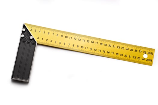 Angle ruler on white background