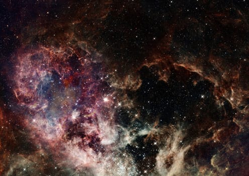 Star field in space, a nebulae and a gas congestion. "Elements of this image furnished by NASA".