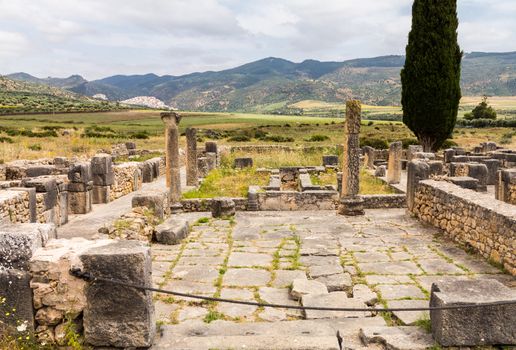 Volubilis is a partly excavated Roman city in Morocco situated near Meknes between Fes and Rabat. Built in a fertile agricultural area, it was developed from the 3rd century BC onwards as a Phoenician Carthaginian settlement