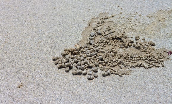 The inscription on the sand