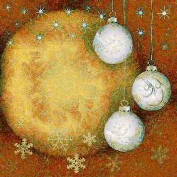 Abstract illustration - Christmas decoration - Christmas ball
