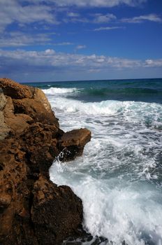 Rocky shore in Cyprus               